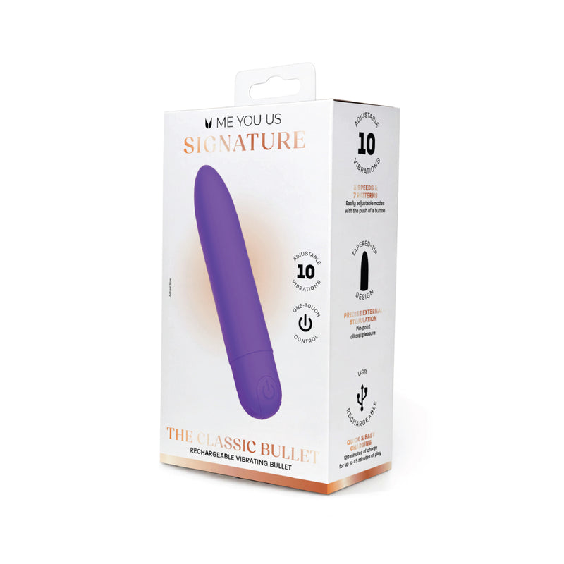 Load image into Gallery viewer, Me You Us Signature The Classic Bullet Vibrator Purple
