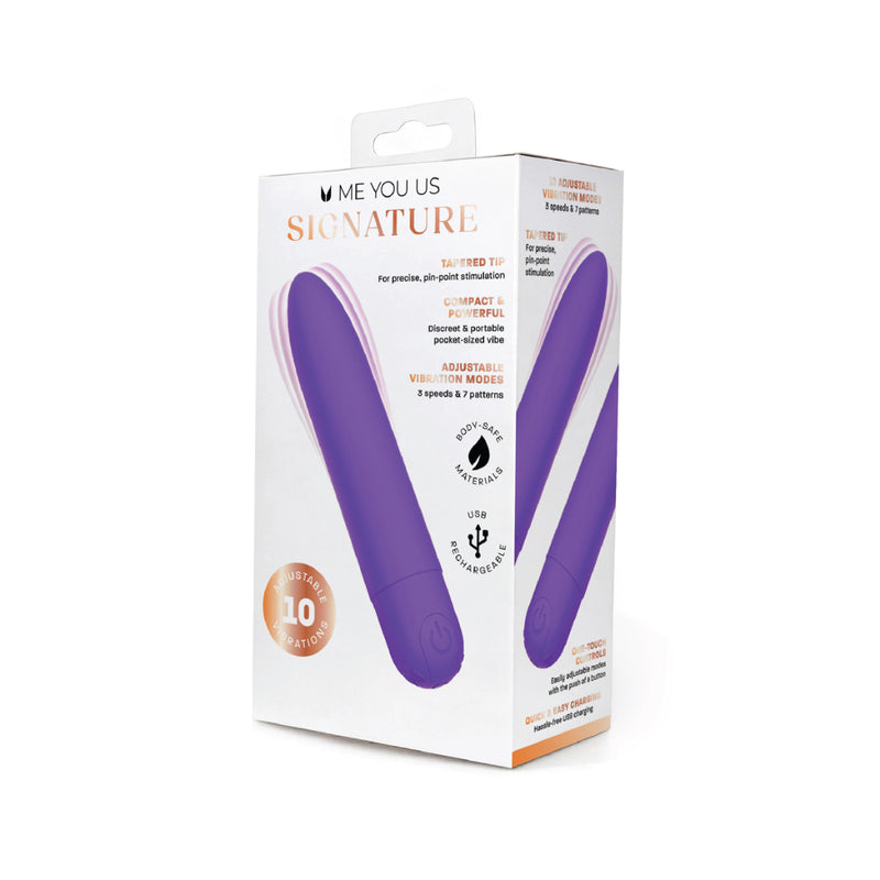 Load image into Gallery viewer, Me You Us Signature The Classic Bullet Vibrator Purple
