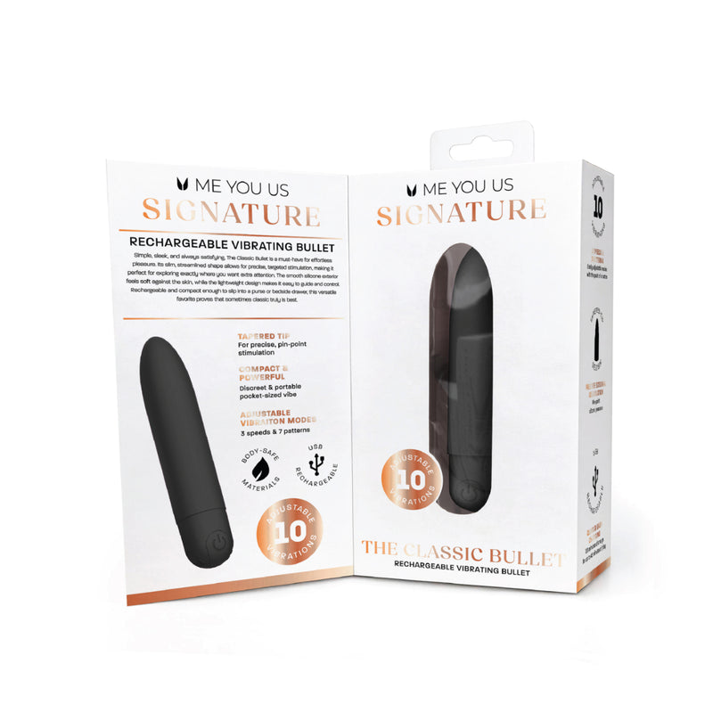 Load image into Gallery viewer, Me You Us Signature The Classic Bullet Vibrator Black
