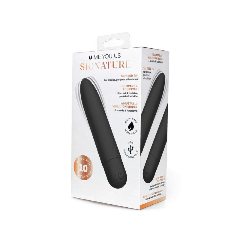 Load image into Gallery viewer, Me You Us Signature The Classic Bullet Vibrator Black
