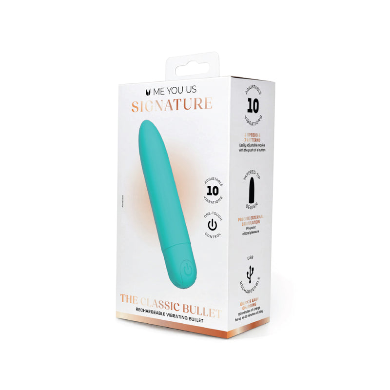 Load image into Gallery viewer, Me You Us Signature The Classic Bullet Vibrator Teal
