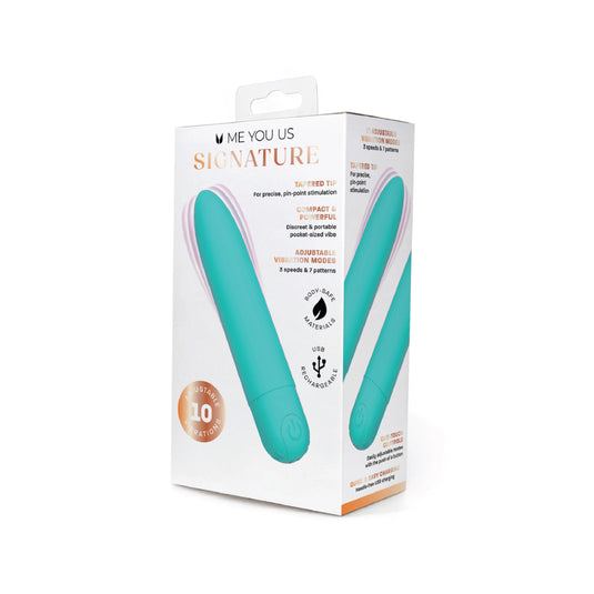 Me You Us Signature The Classic Bullet Vibrator Teal