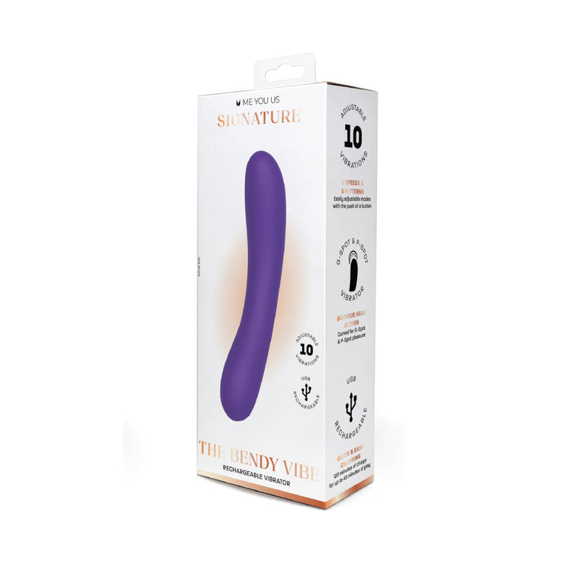 Load image into Gallery viewer, Me You Us Signature The Bendy Vibrator Purple
