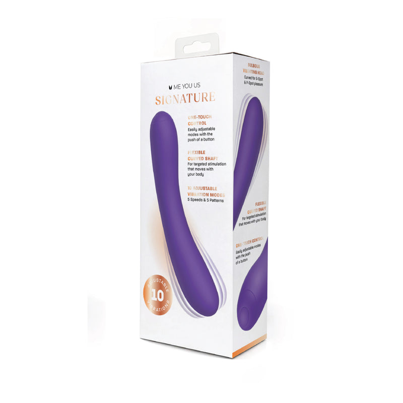 Load image into Gallery viewer, Me You Us Signature The Bendy Vibrator Purple
