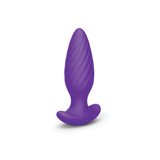 Me You Us Signature The Swirl Vibrating Butt Plug Purple