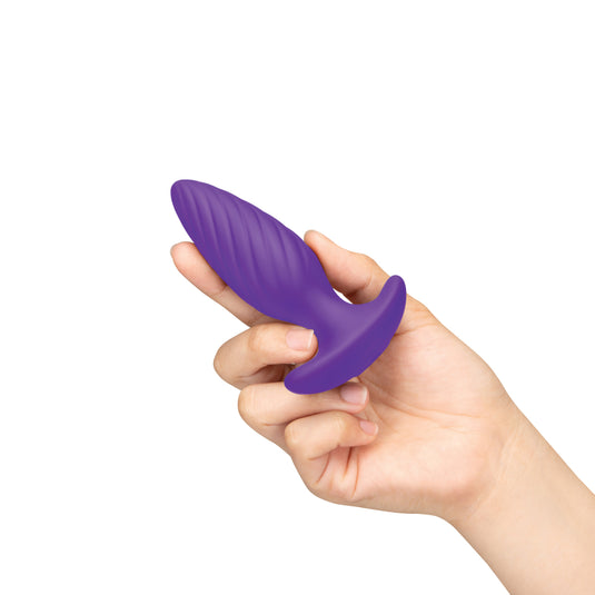 Me You Us Signature The Swirl Vibrating Butt Plug Purple