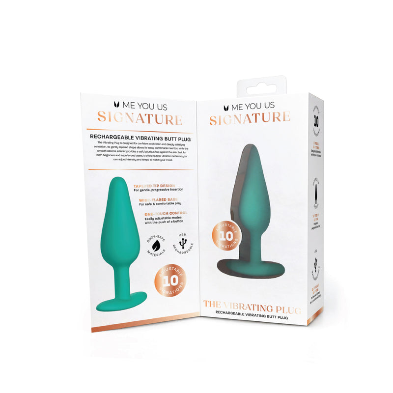 Load image into Gallery viewer, Me You Us Signature The Vibrating Butt Plug Teal
