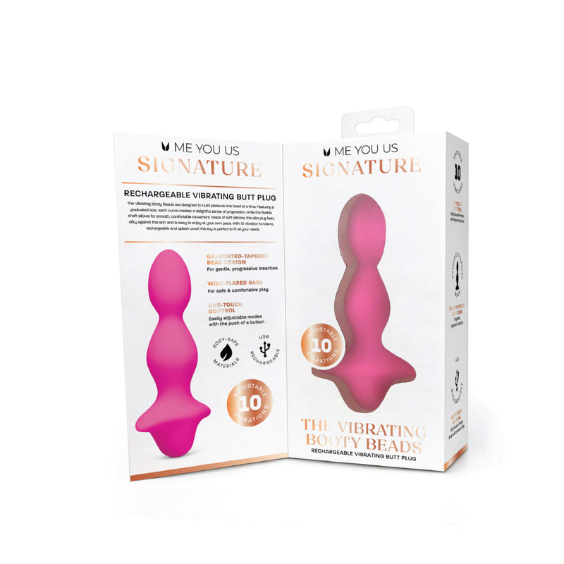 Load image into Gallery viewer, Me You Us Signature The Vibrating Booty Beads Pink
