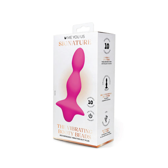 Me You Us Signature The Vibrating Booty Beads Pink