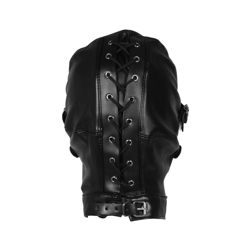 Load image into Gallery viewer, Ouch Xtreme Blindfolded Mask With Breathable Ball Gag Black
