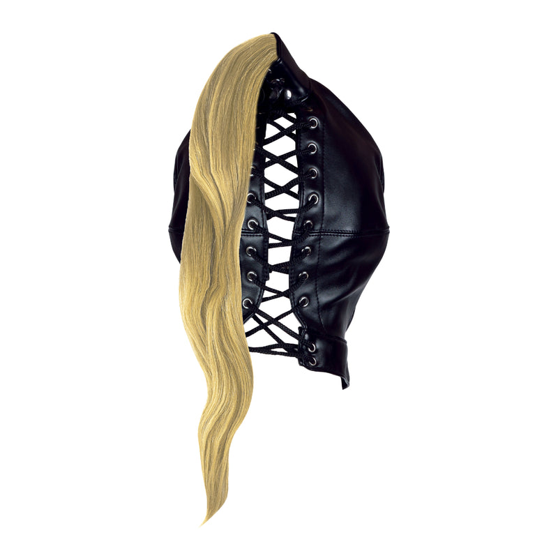Load image into Gallery viewer, Ouch Xtreme Hood With Blonde Ponytail Black
