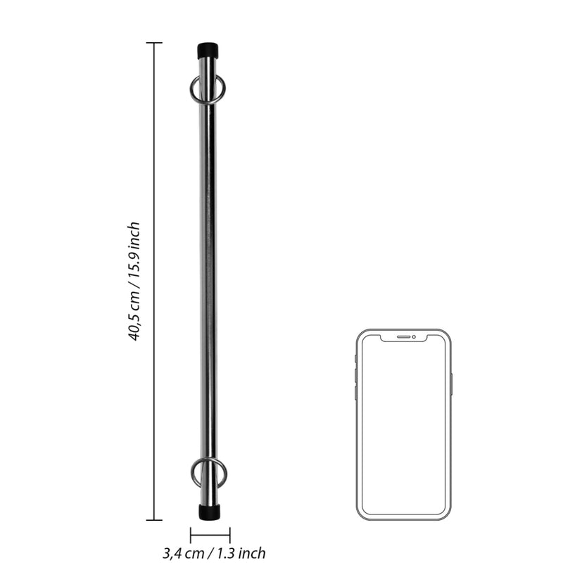 Load image into Gallery viewer, Ouch Spreader Bar Silver 16 Inch / 40cm
