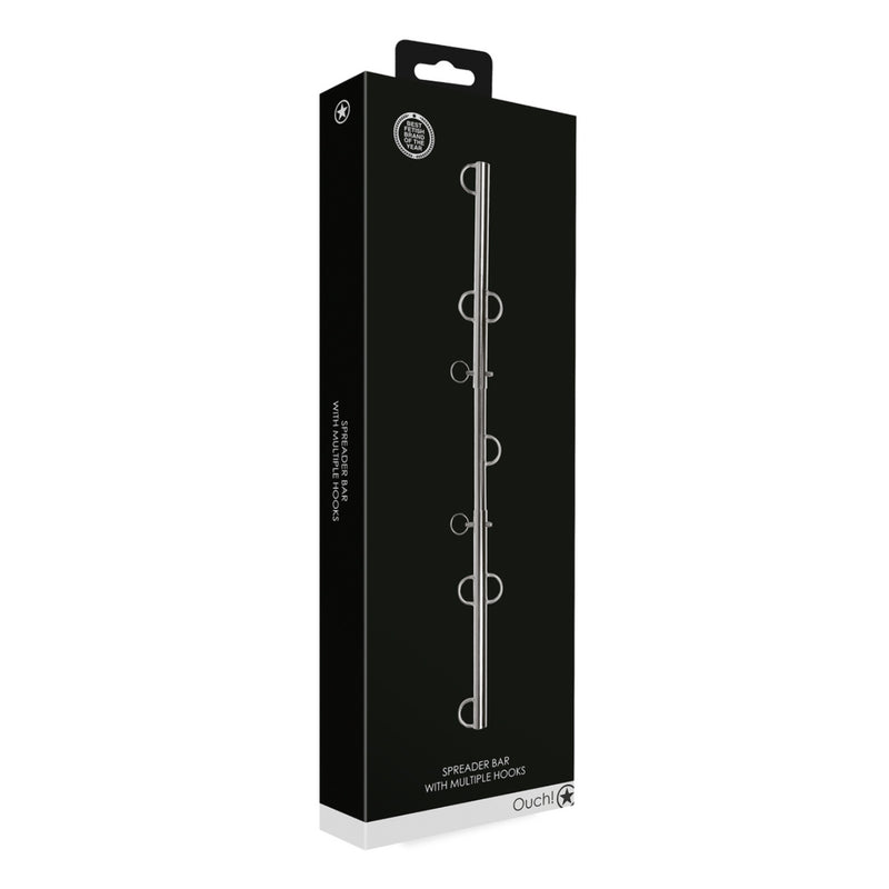 Load image into Gallery viewer, Ouch Spreader Bar With Multiple Hooks Silver
