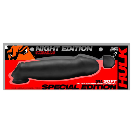 Oxballs Hulk Gargantic Silicone Cock Sheath Special Edition Night Black