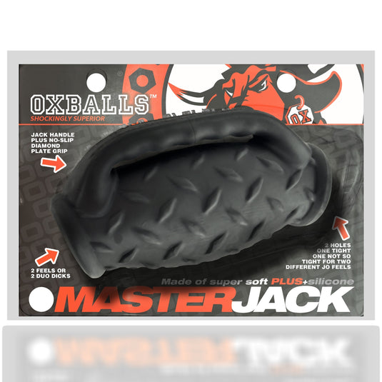 Oxballs Master Jack Double Penetration JO Masturbator Black Ice