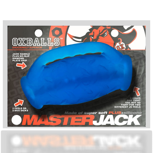 Oxballs Master Jack Double Penetration JO Masturbator Blue Ice