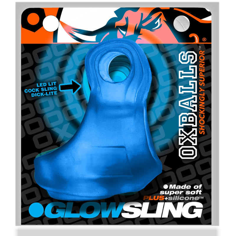 Load image into Gallery viewer, Oxballs Glowsling Cocksling LED Blue Ice
