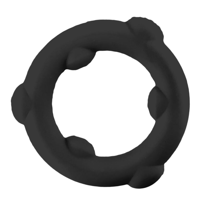 Load image into Gallery viewer, Oxballs Spinner Silicone Cock Ring Black
