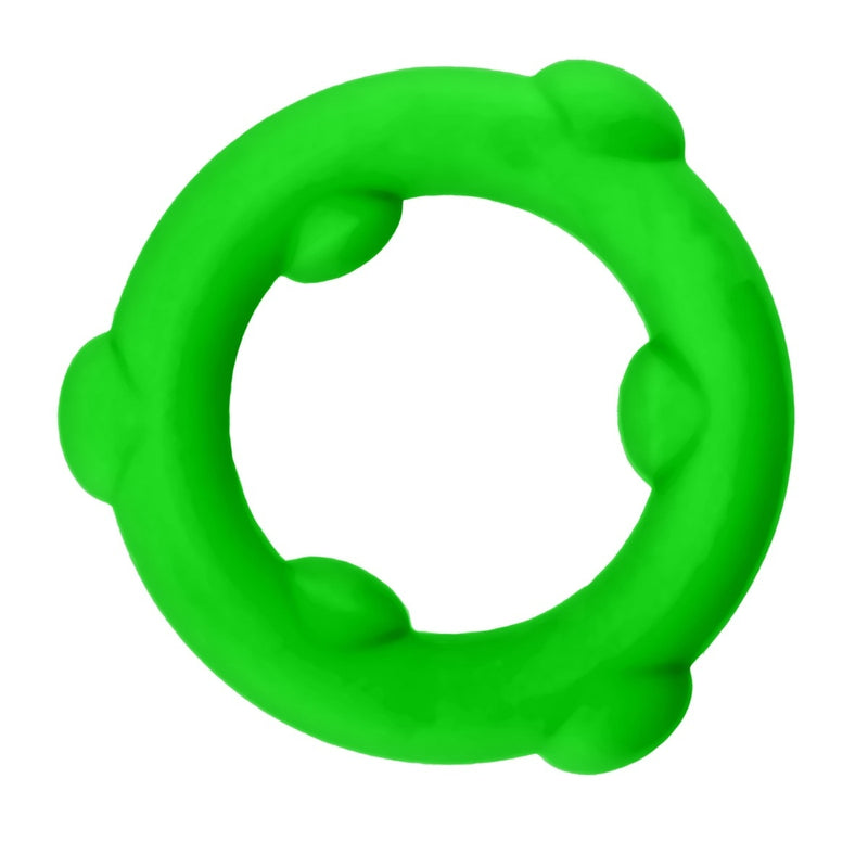 Load image into Gallery viewer, Oxballs Spinner Silicone Cock Ring Frog Green

