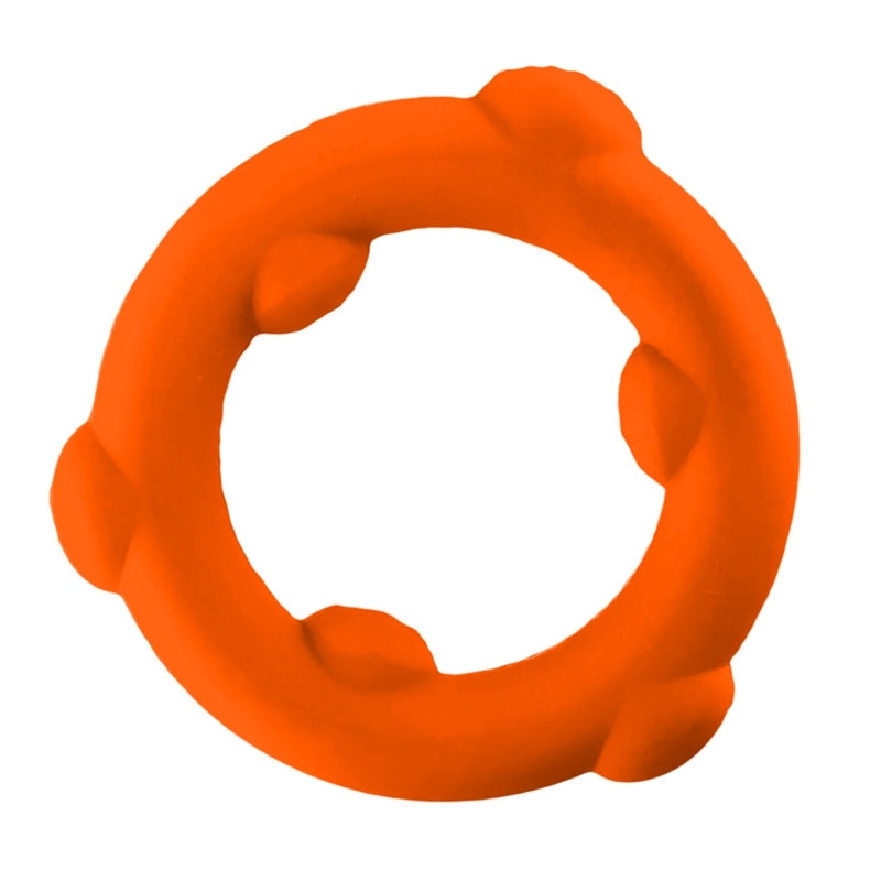 Load image into Gallery viewer, Oxballs Spinner Silicone Cock Ring Orange

