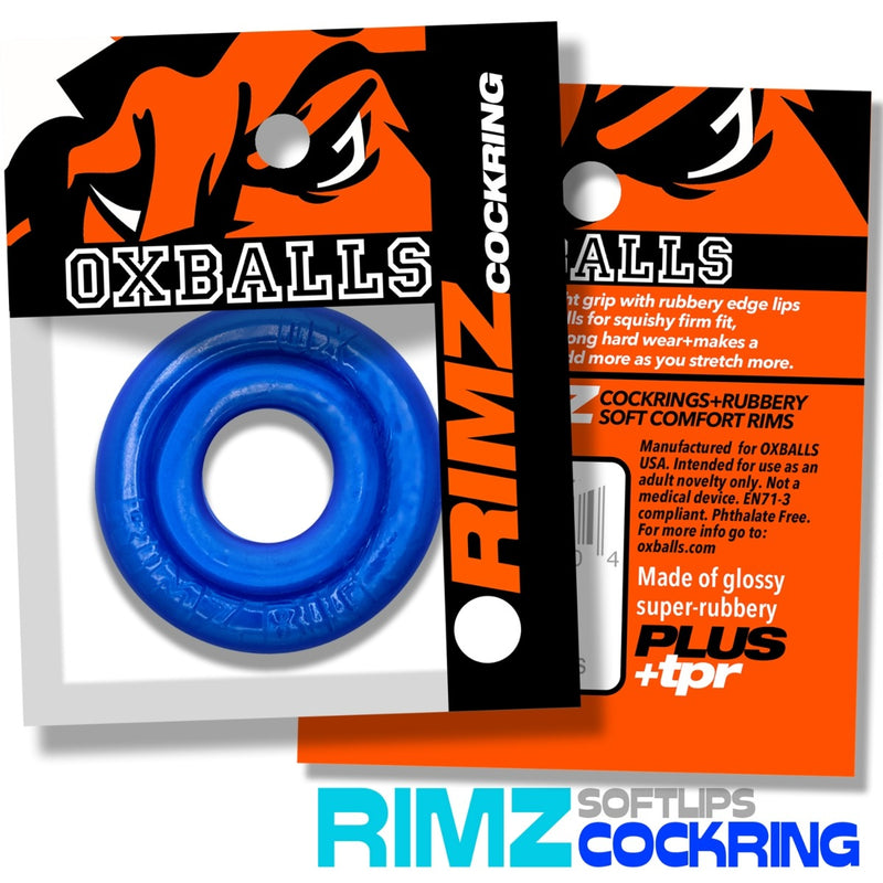 Load image into Gallery viewer, Oxballs Rimz Cock Ring Pool Blue
