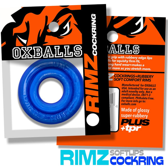Oxballs Rimz Cock Ring Pool Blue