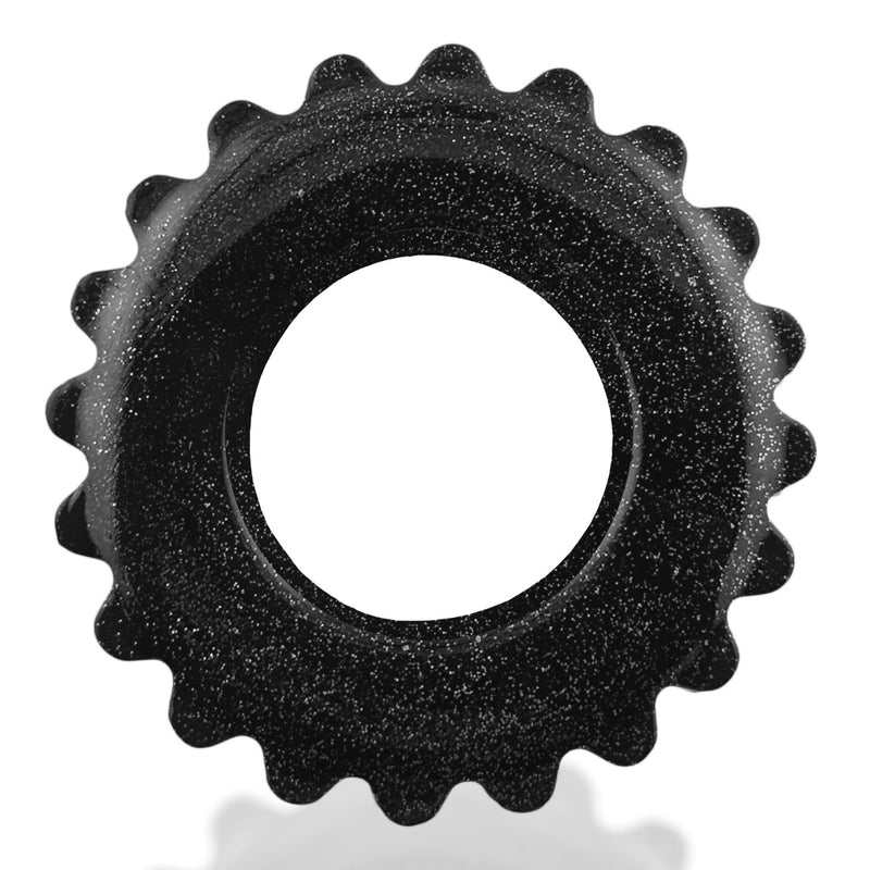 Load image into Gallery viewer, Oxballs Plushy Padded Soft Cock Ring Black Mica
