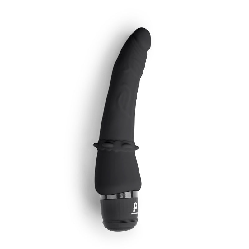 Load image into Gallery viewer, Powercocks Slim Anal Realistic Vibrator Black 7 Inch
