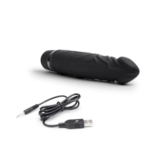 Powercocks Realistic Vibrator Black 6.5 Inch