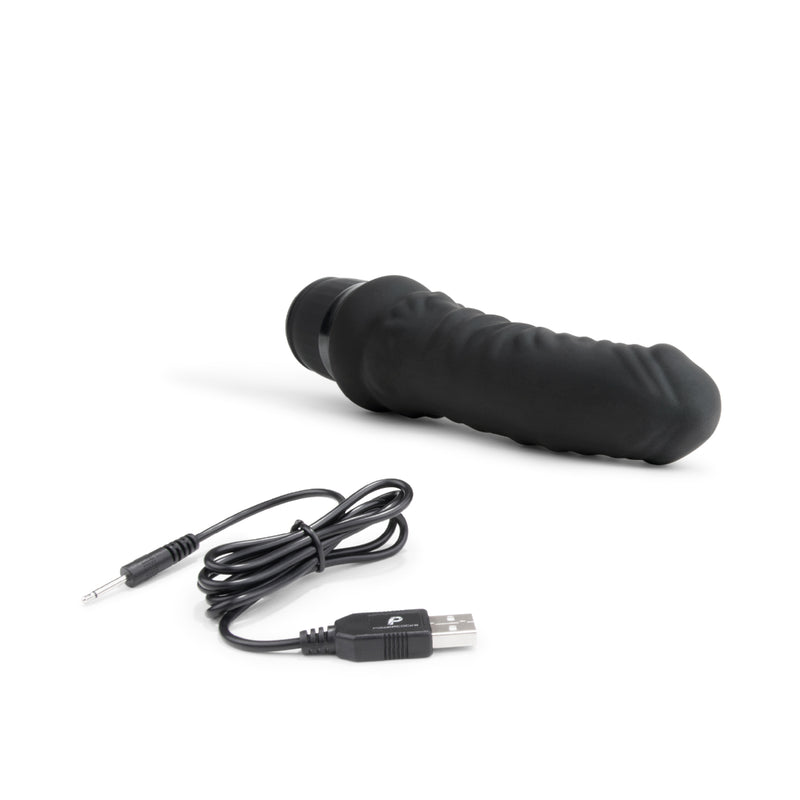 Load image into Gallery viewer, Powercocks Realistic Vibrator Black 6 Inch
