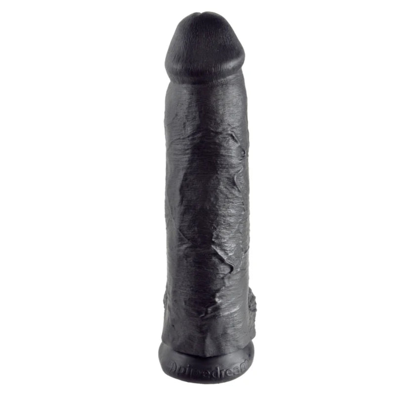 Load image into Gallery viewer, King Cock Dildo With Balls Black 12 Inch
