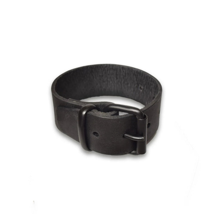 Prowler RED Leather Buckle Bicep Band Black XL