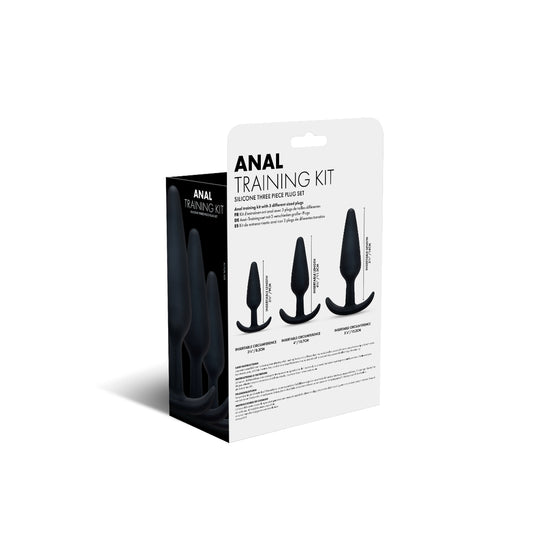 Prowler RED 3 Piece Anal Training Butt Plug Kit Black