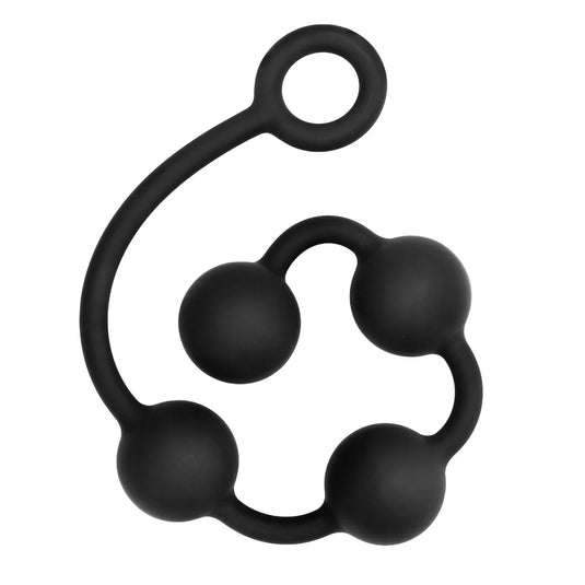 Prowler RED Silicone Anal Beads Black Small