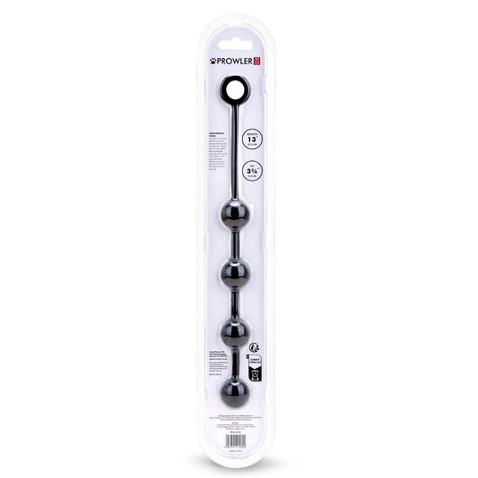 Prowler RED Silicone Anal Beads Black Small