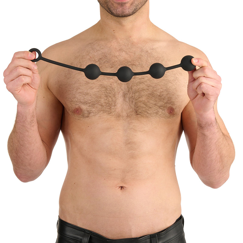 Load image into Gallery viewer, Prowler RED Silicone Anal Beads Black Medium
