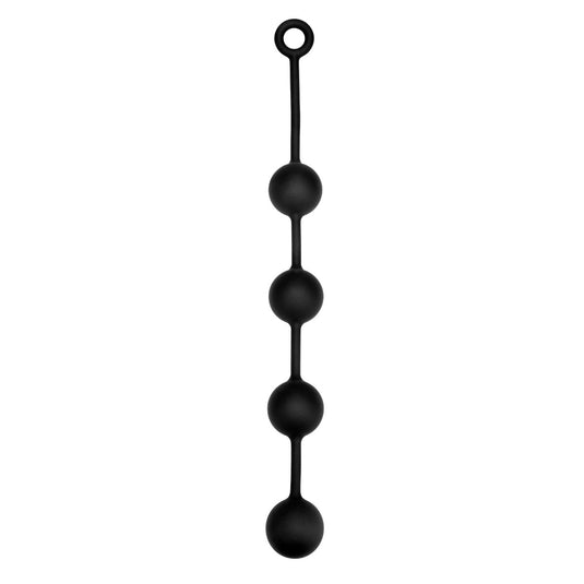 Prowler RED Silicone Anal Beads Black Large