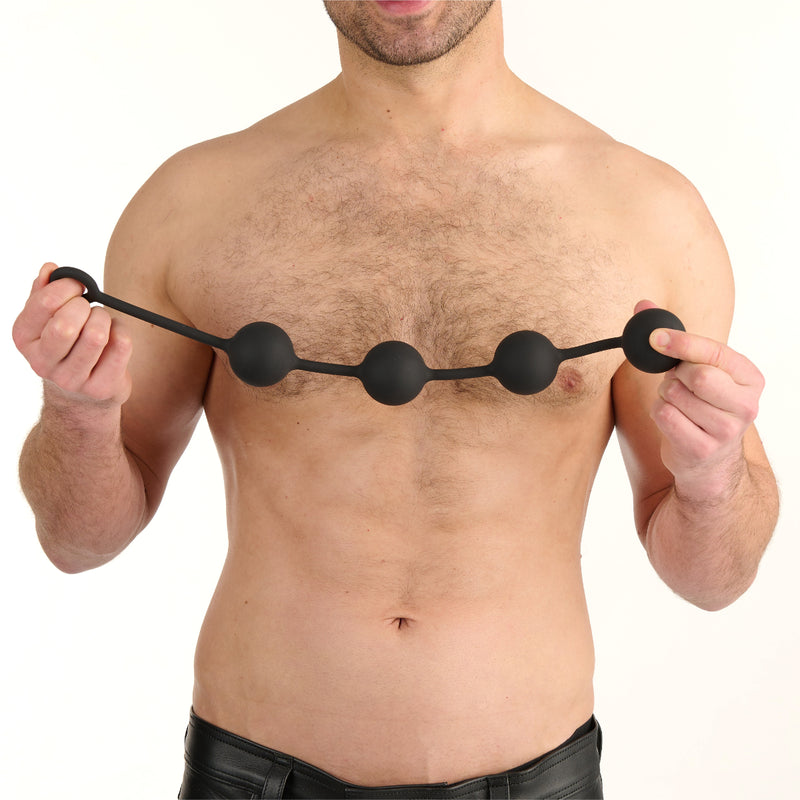 Load image into Gallery viewer, Prowler RED Silicone Anal Beads Black Large
