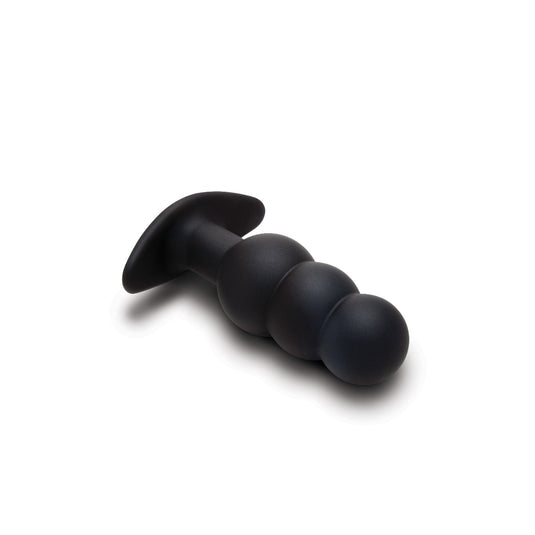 Prowler RED Bubble Rechargeable Butt Plug With Remote Black