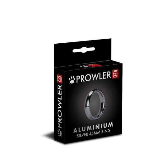 Prowler RED Aluminum Cock Ring 45mm Silver