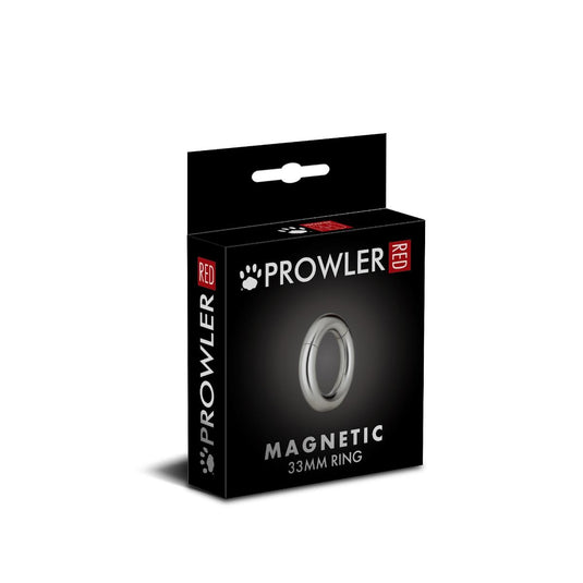 Prowler RED Magnetic Cock Ring 33mm Silver