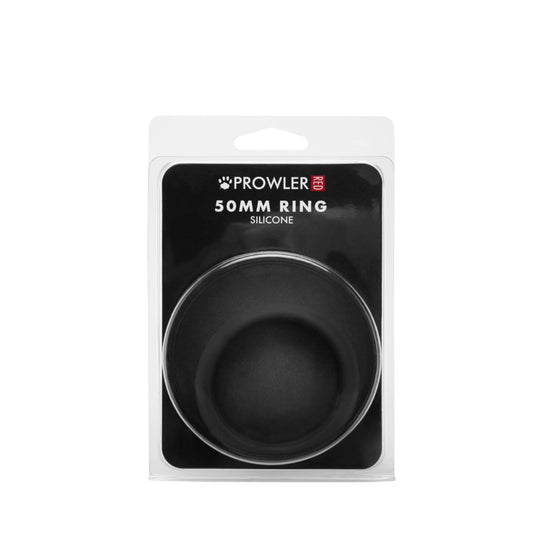 Prowler RED Silicone Cock Ring Black 50mm