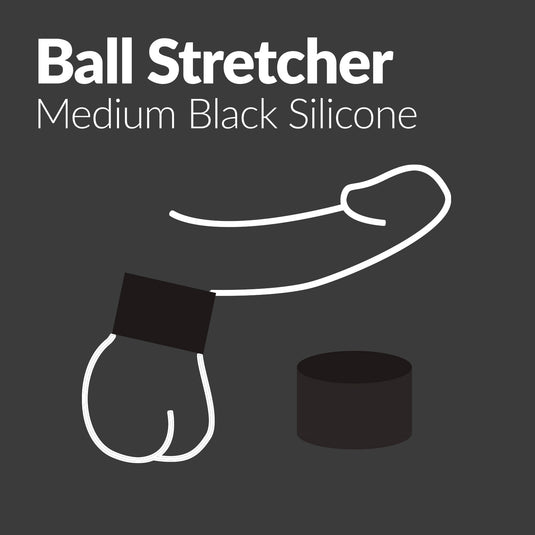 Prowler RED Silicone Ball Stretcher Black Medium