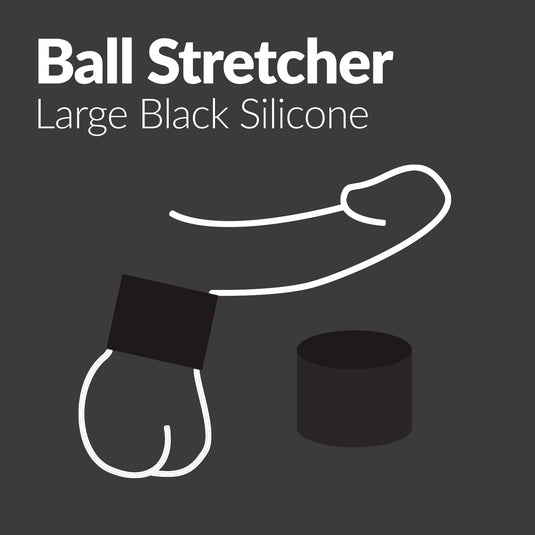 Prowler RED Silicone Ball Stretcher Black Large