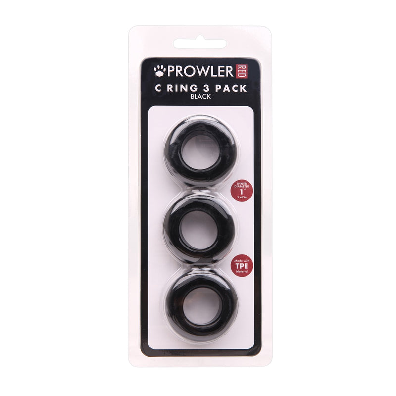 Load image into Gallery viewer, Prowler RED Cock Ring 3 Pack Black
