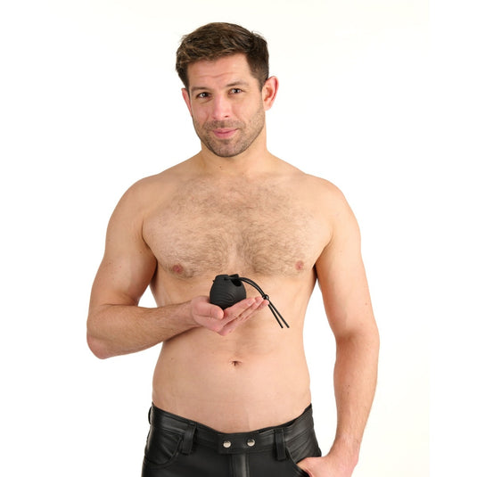 Prowler RED Vibrating Silicone Ball Bag Black