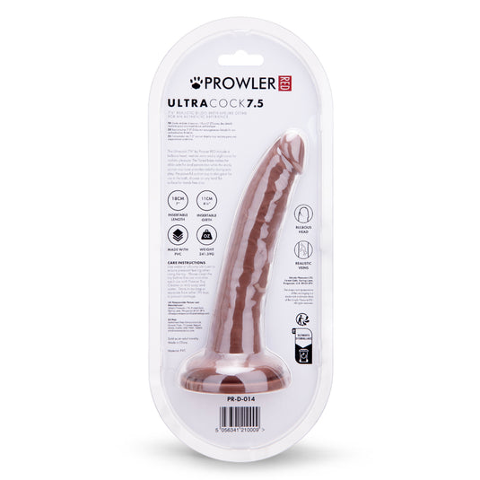 Prowler RED Ultra Cock Dildo Brown 7.5 Inch