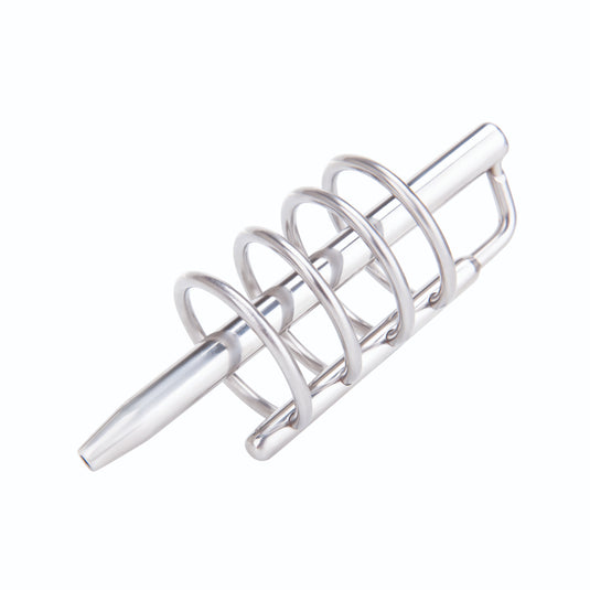 Prowler RED Urethral Plug & Cage Silver