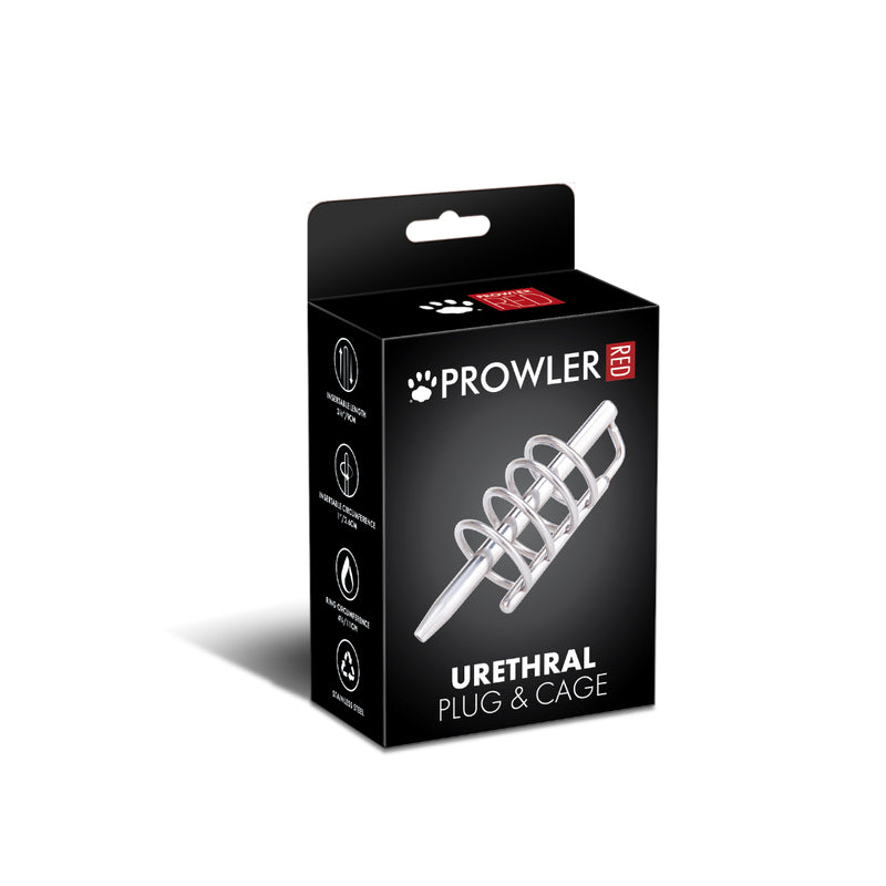 Load image into Gallery viewer, Prowler RED Urethral Plug &amp; Cage Silver
