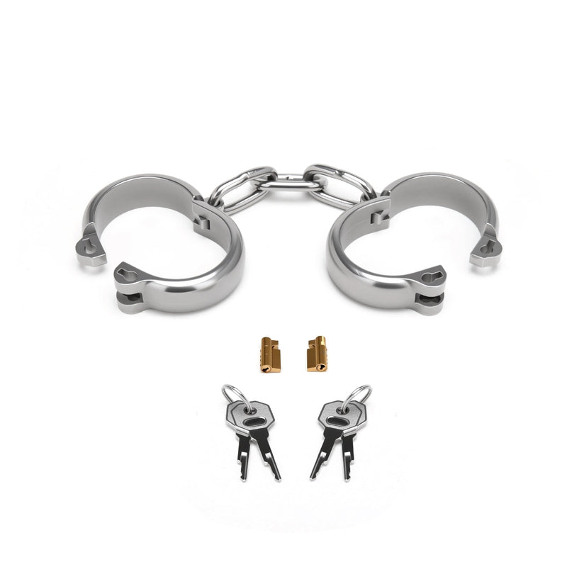 Load image into Gallery viewer, Prowler RED Heavy Duty Hand Cuffs Silver
